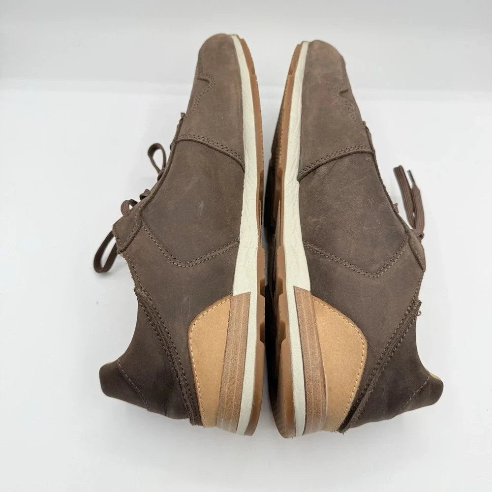 OluKai Mens Huaka'i Li Casual Shoe Size 10.5 Tan Lace Up Convertible‎ Sneaker